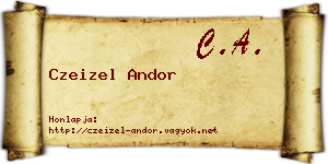 Czeizel Andor névjegykártya